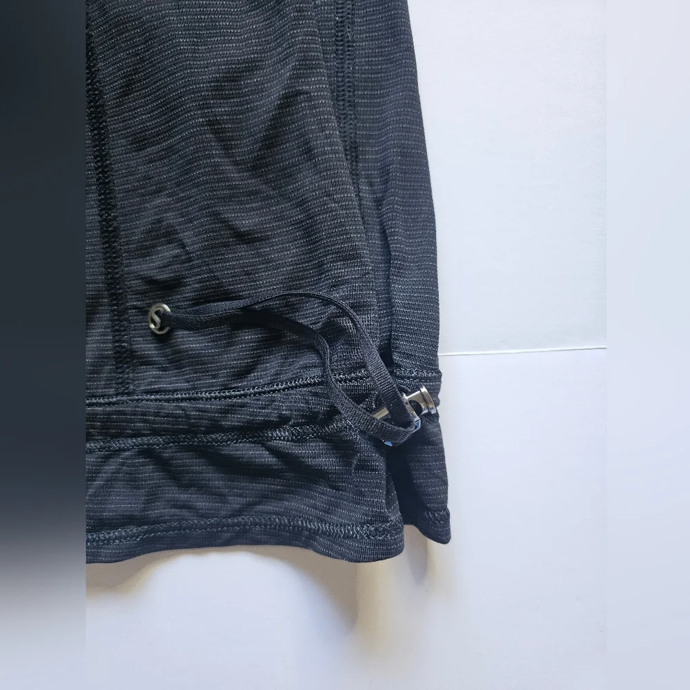 LULULEMON Black Athletic Drawstring hem Size 8 - Picture 3 of 9
